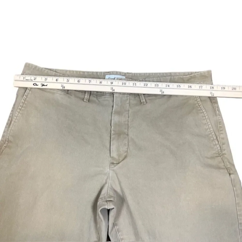 Goodfellow Hennepin Chino Athletic Khaki Beige Tan Flat‎ Front Men's Size 38x30